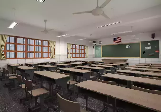 Modern School Classroom