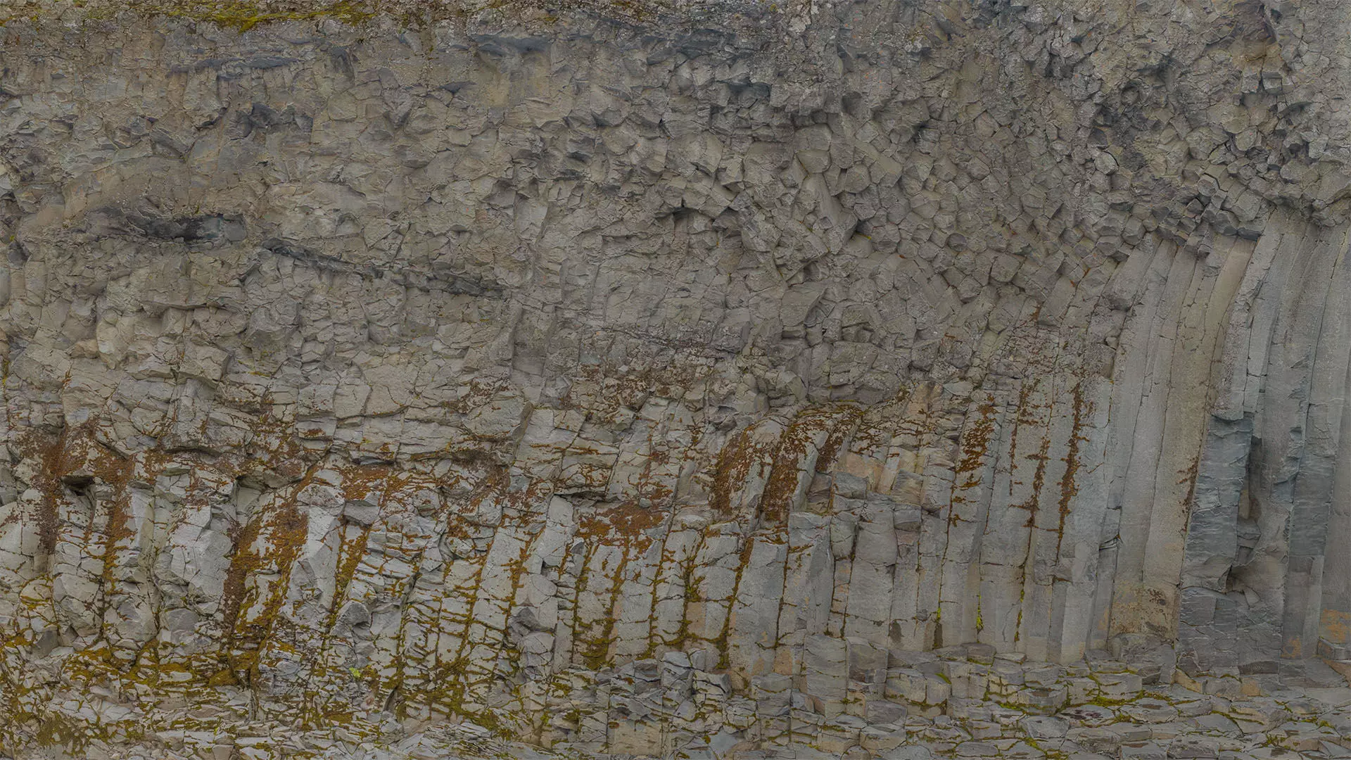 Basalt Cliff Rock Scan B Low-poly 3D model_16