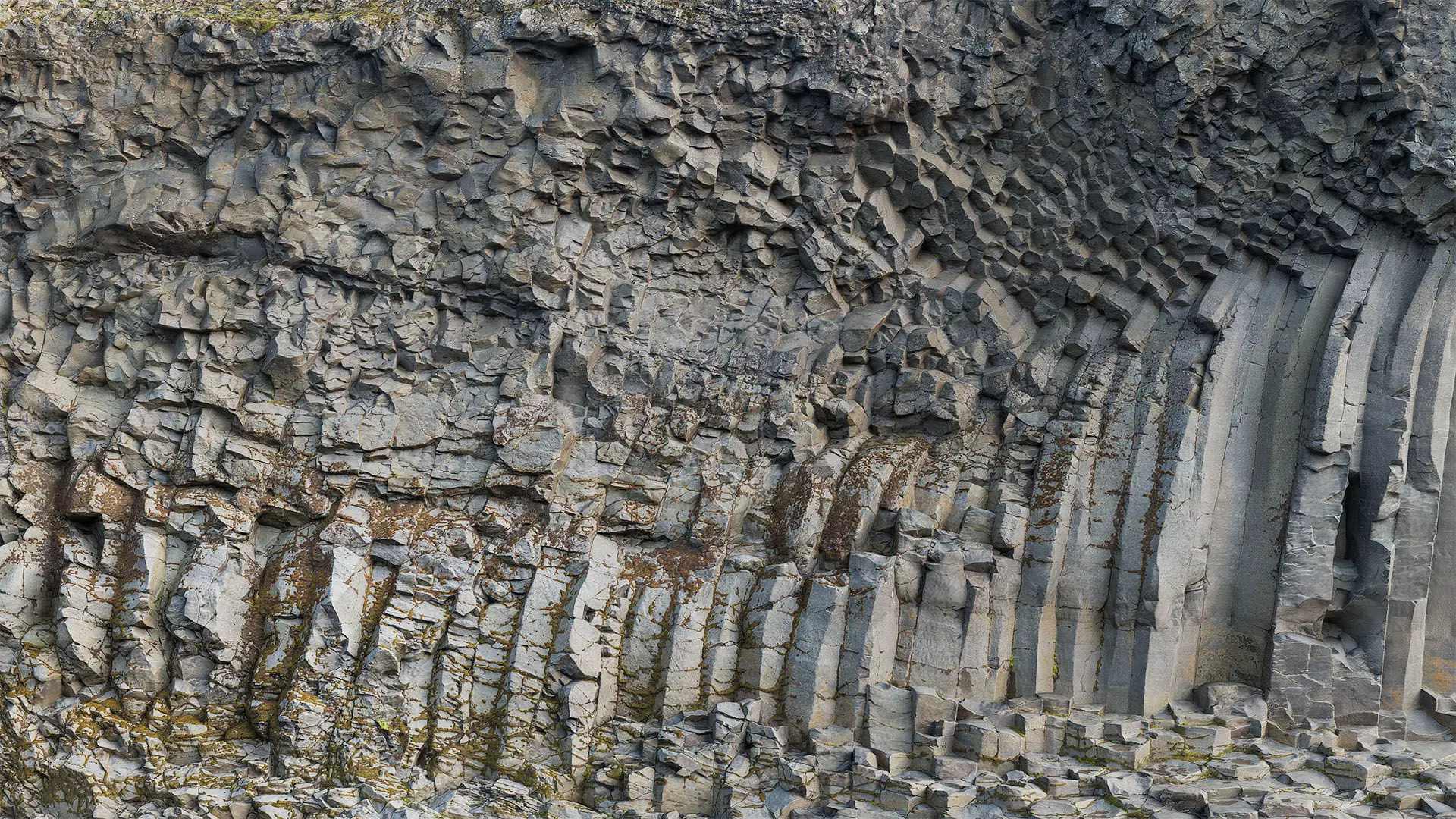 Basalt Cliff Rock Scan B Low-poly 3D model_18