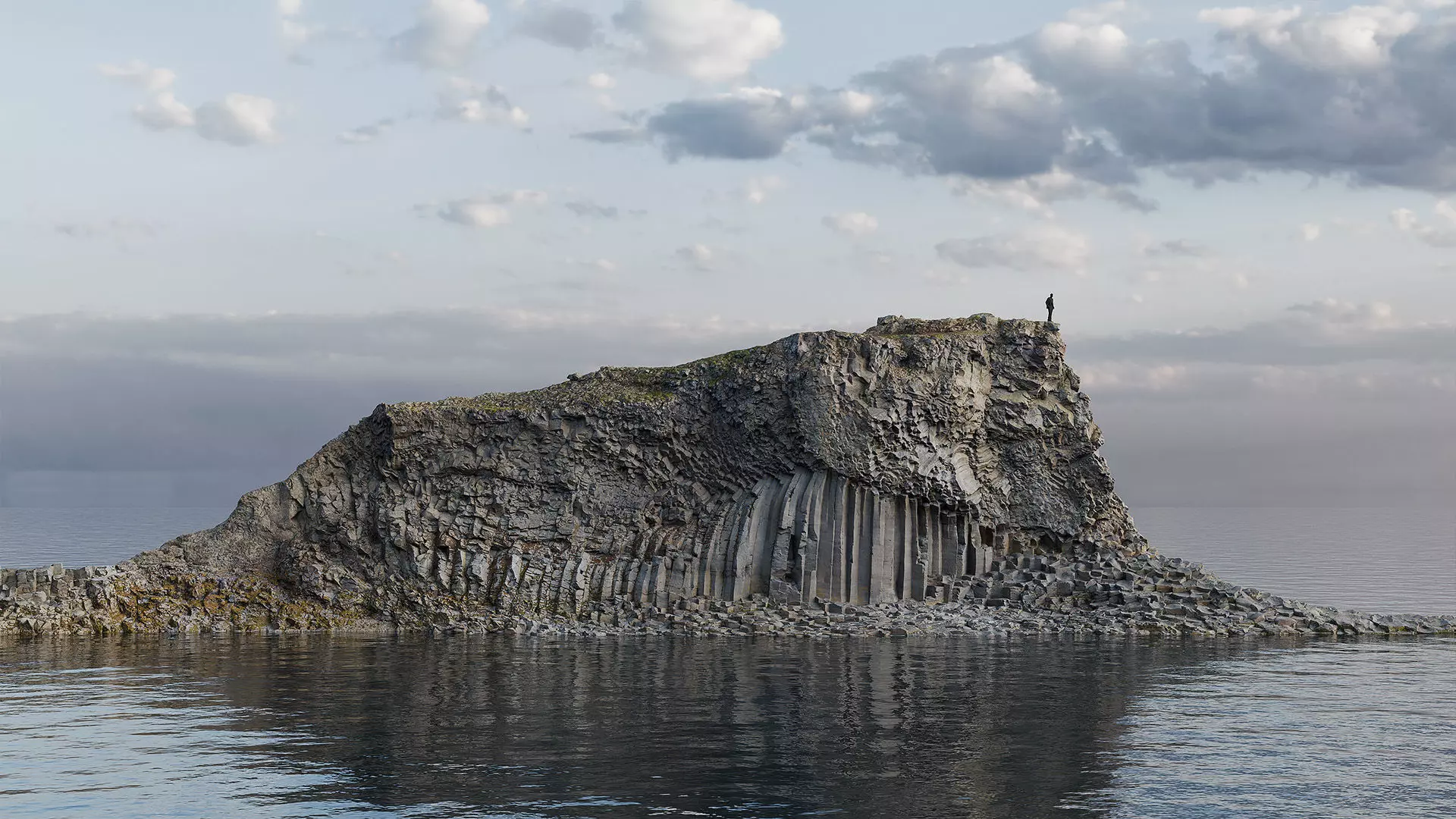 Basalt Cliff Rock Scan B Low-poly 3D model_11