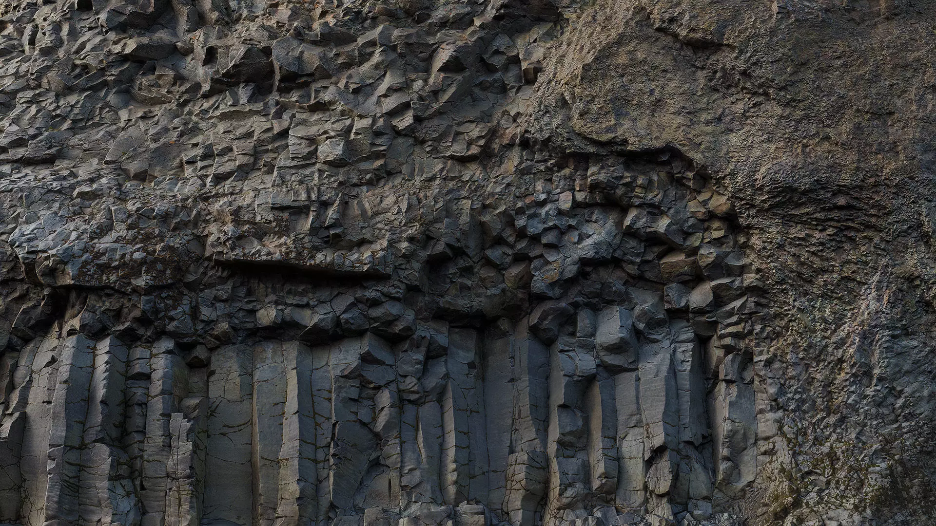 Basalt Cliff Rock Scan B Low-poly 3D model_12