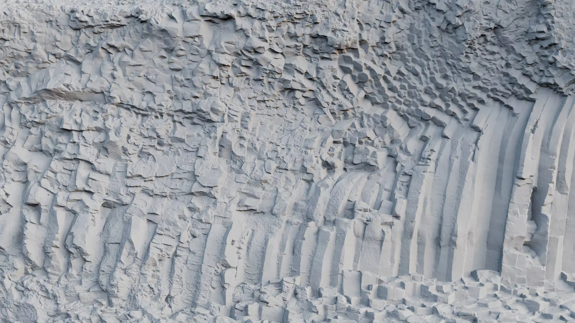 Basalt Cliff Rock Scan B Low-poly 3D model_17