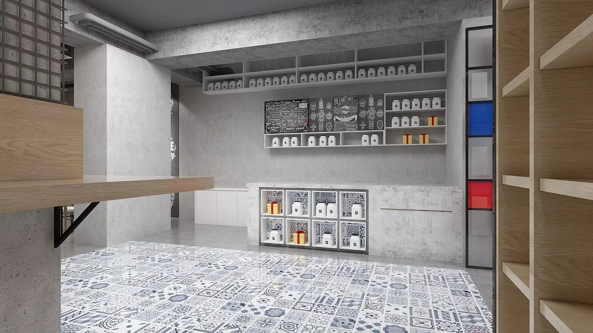 Vintage Restaurant Hall 3D model_6