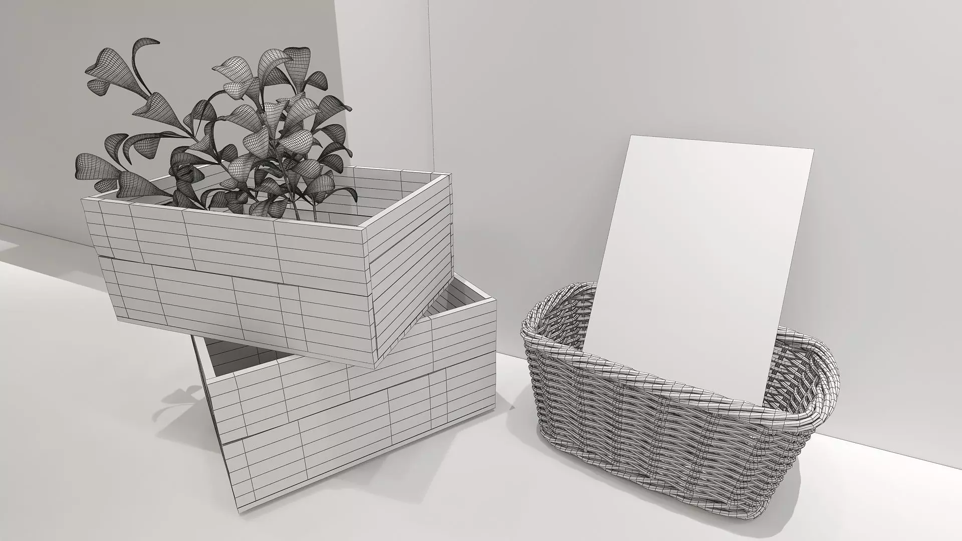 Vintage Restaurant Hall 3D model_8