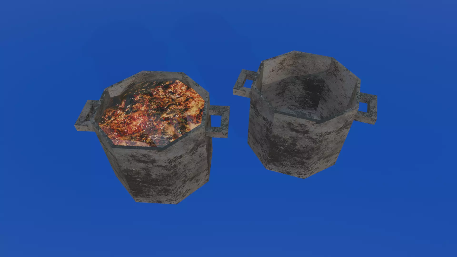 KITCHEN ASSETS 2 - LOW POLY - PS1 RETRO STYLE Low-poly 3D model_3