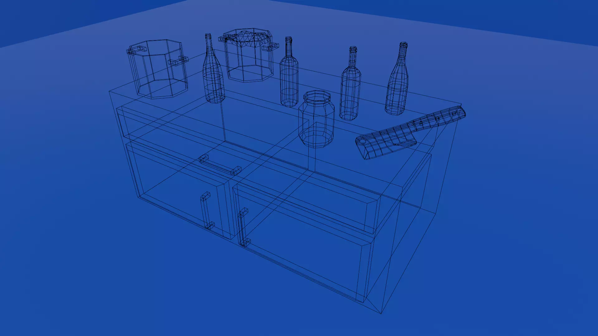 KITCHEN ASSETS 2 - LOW POLY - PS1 RETRO STYLE Low-poly 3D model_5