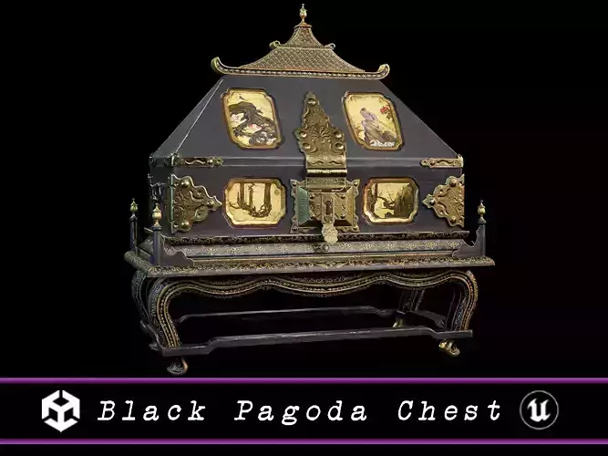 Black Pagoda Chest