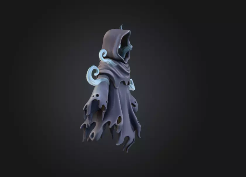 Spectral Wraith Low-poly 3D model_1