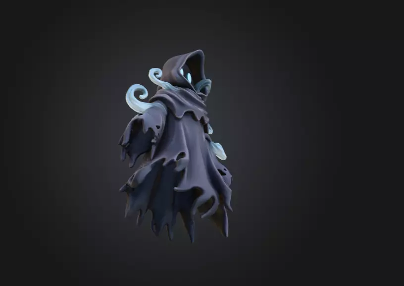 Spectral Wraith Low-poly 3D model_12