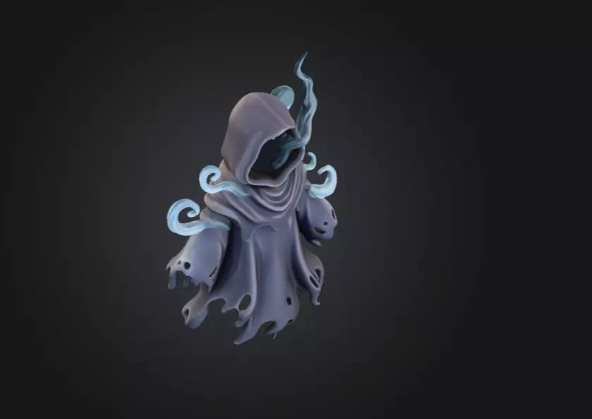 Spectral Wraith Low-poly 3D model_10