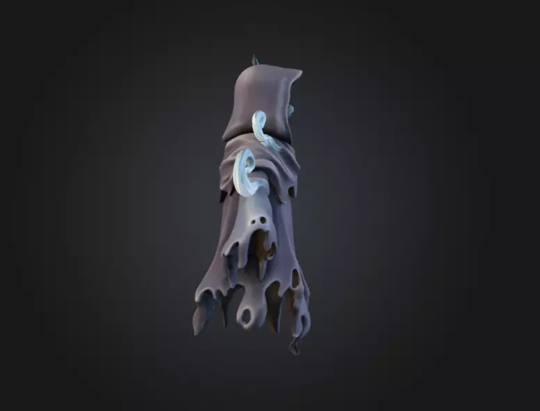 Spectral Wraith Low-poly 3D model_2