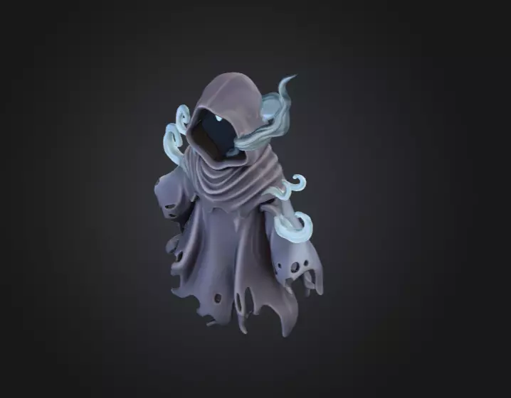 Spectral Wraith Low-poly 3D model_9