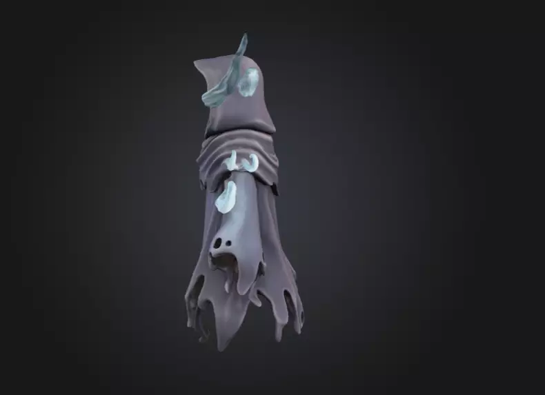 Spectral Wraith Low-poly 3D model_6