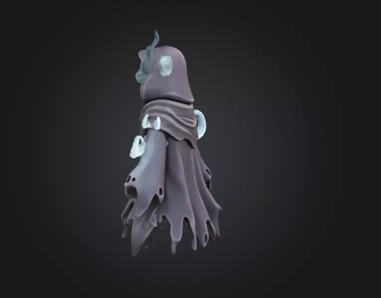 Spectral Wraith Low-poly 3D model_5