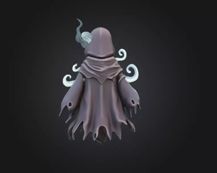 Spectral Wraith Low-poly 3D model_4