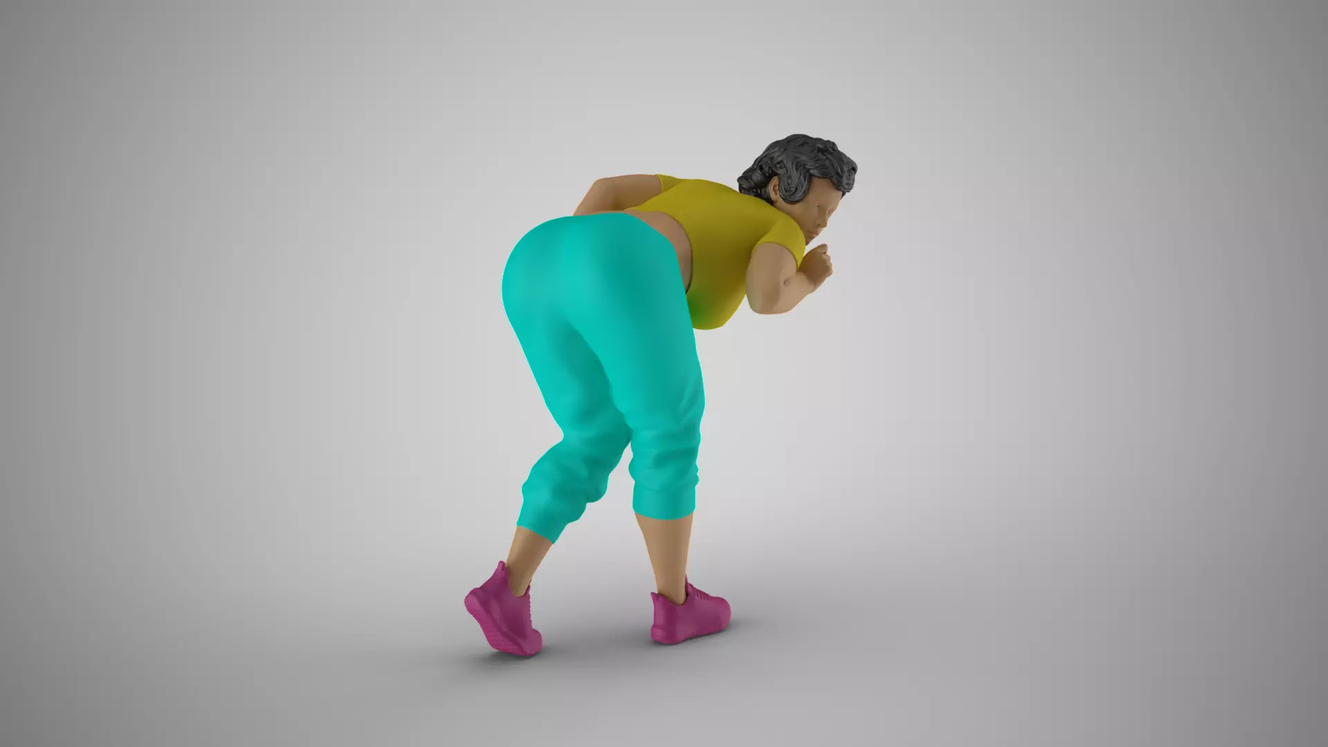 Focused Female Motion 3D print model_4