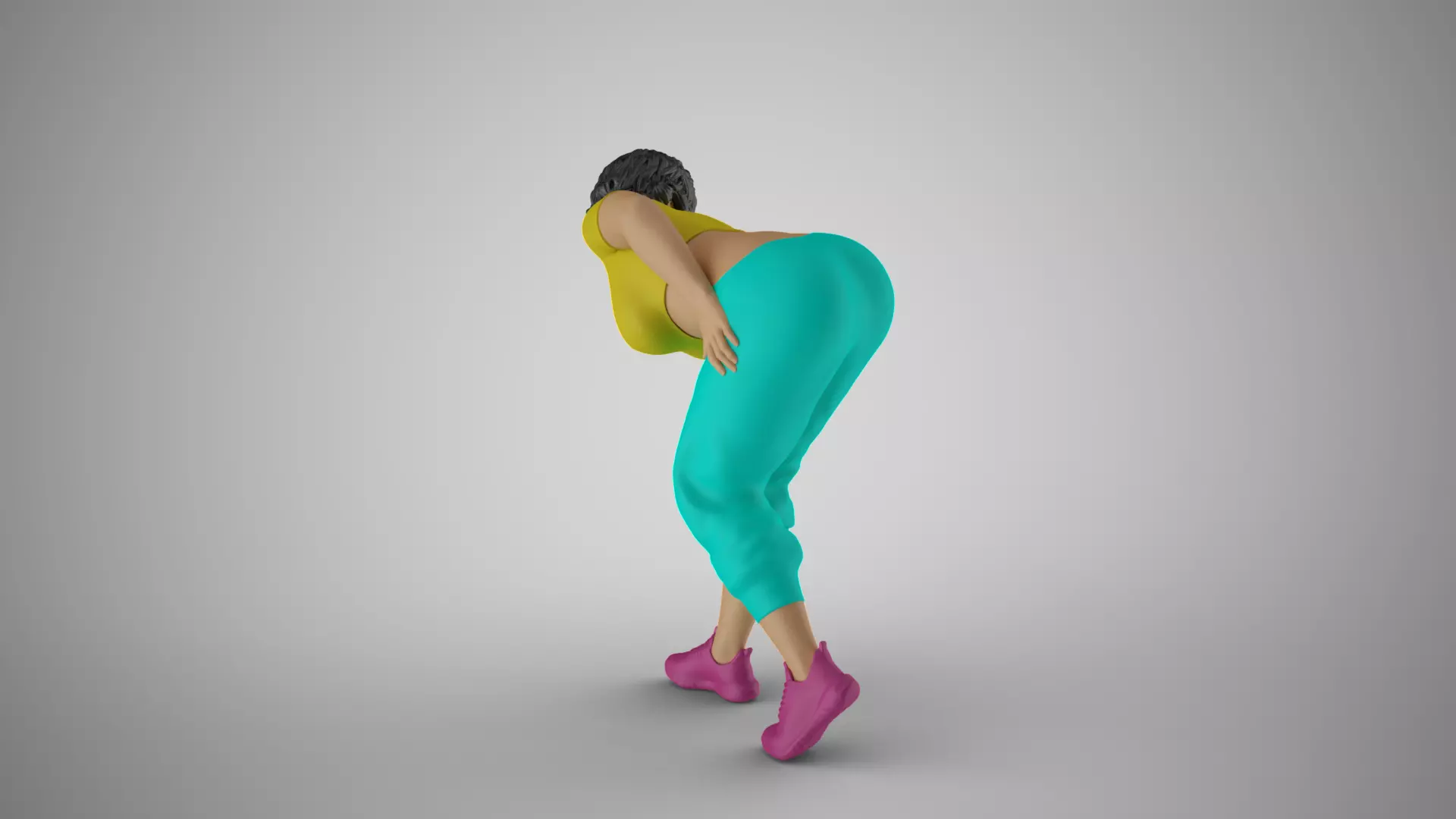 Focused Female Motion 3D print model_6
