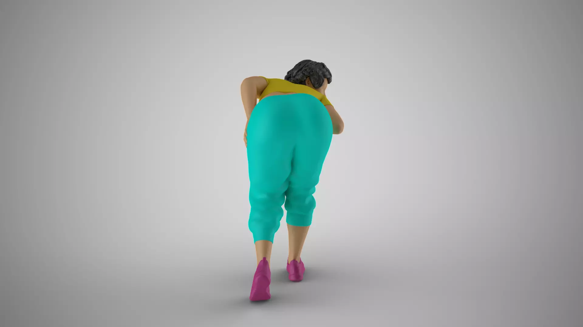 Focused Female Motion 3D print model_5