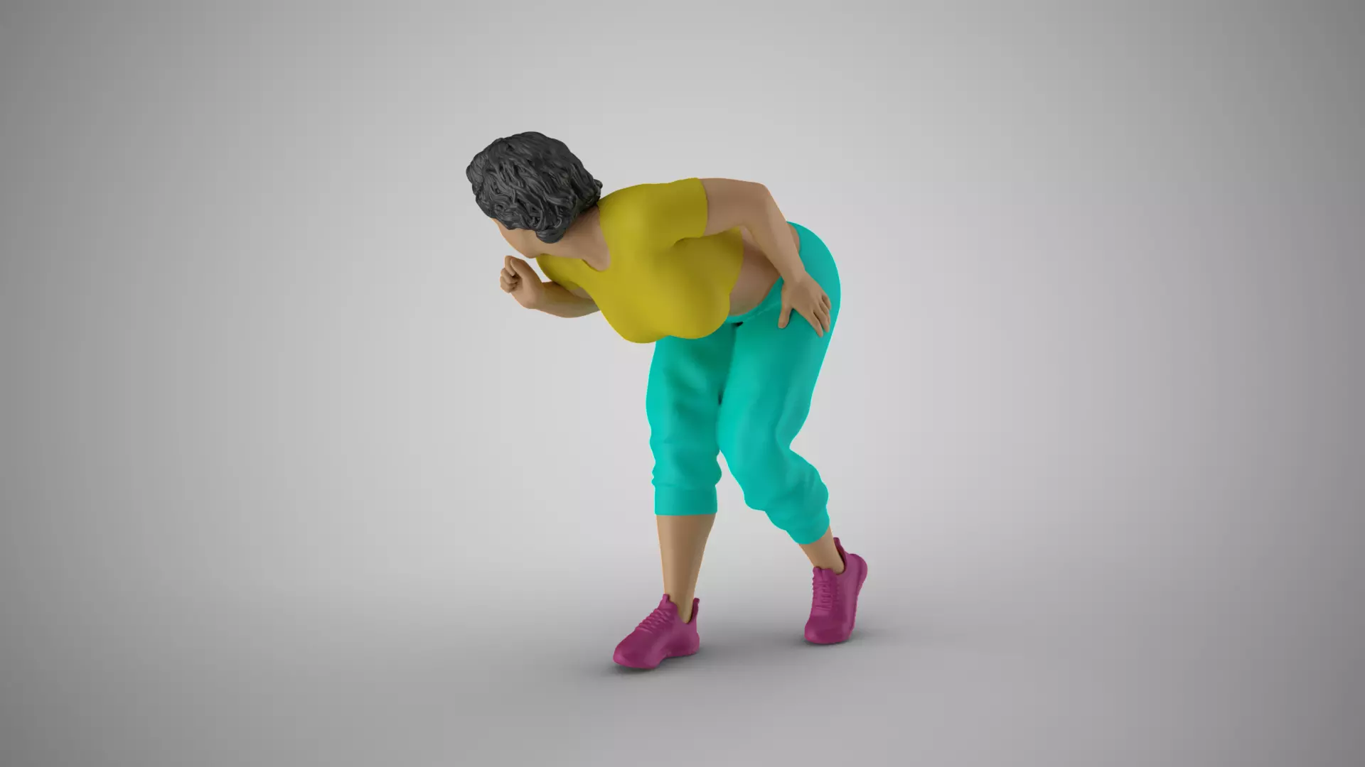 Focused Female Motion 3D print model_8