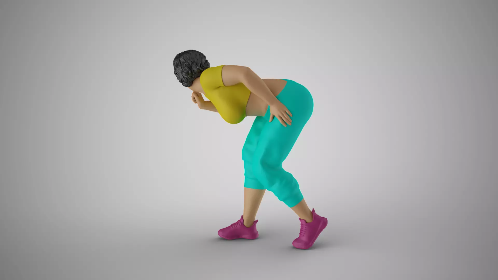 Focused Female Motion 3D print model_7
