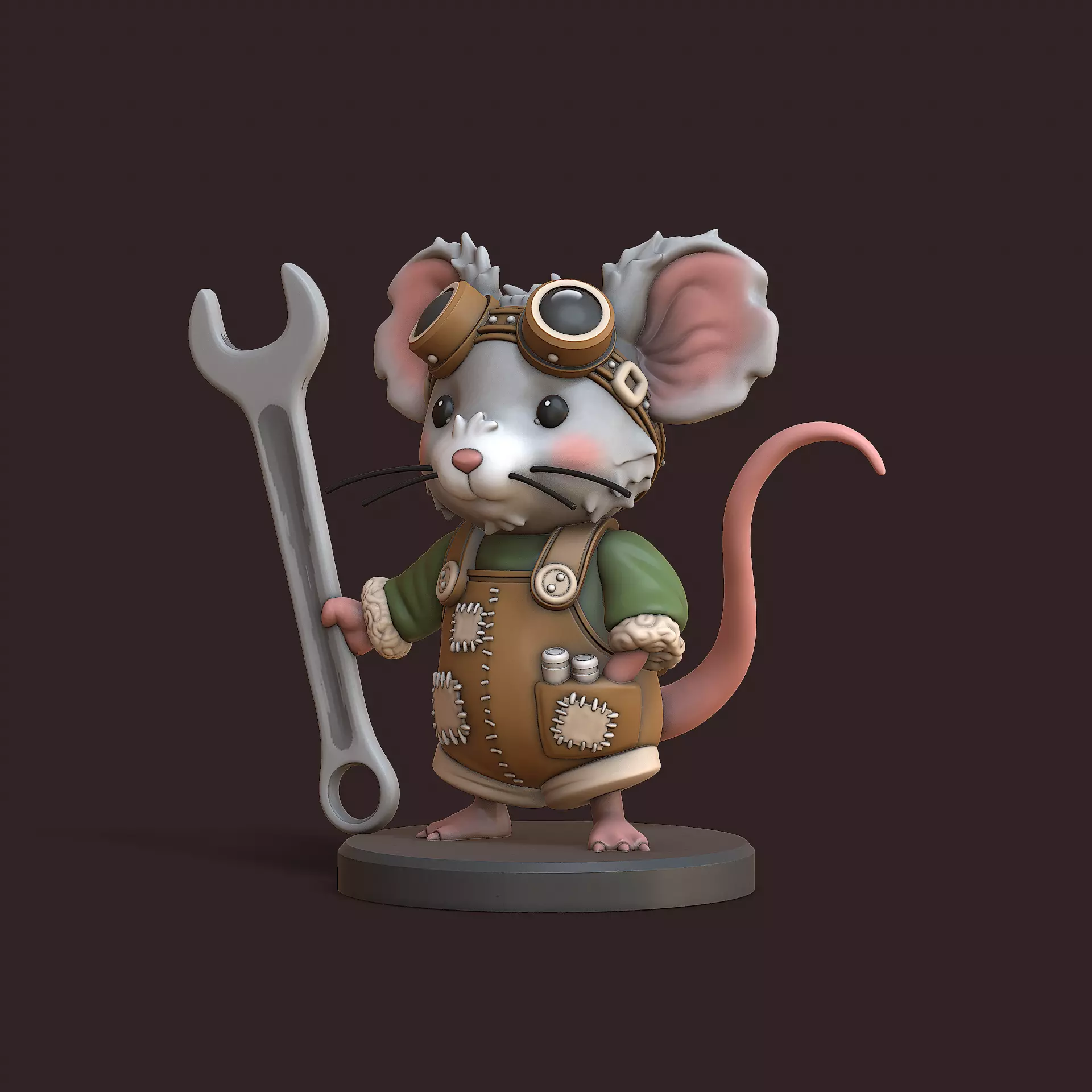 Rat Steampunk 3D print model
