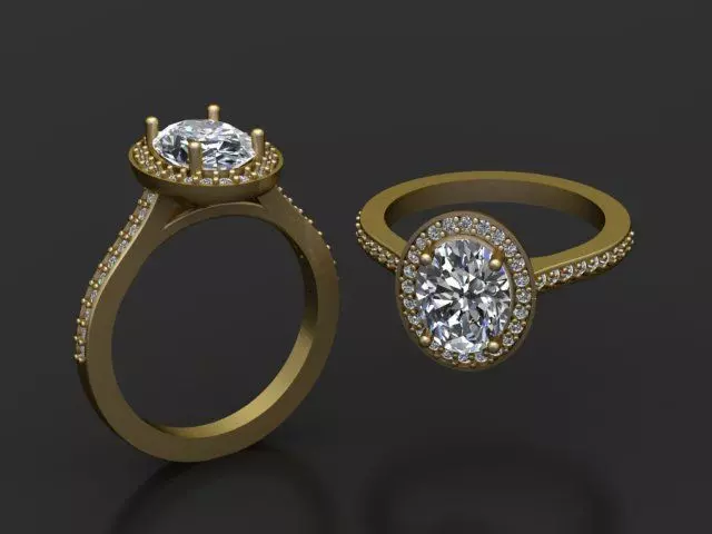 impresion anillo de compromiso 3D print model