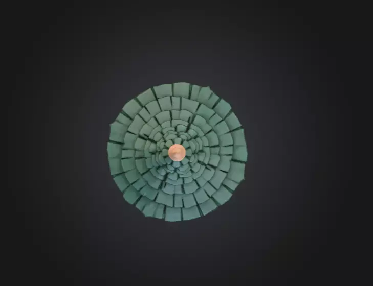 Medieval Round House Low-poly 3D model_14