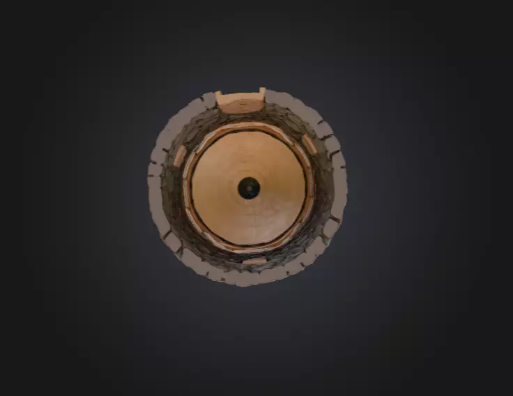 Medieval Round House Low-poly 3D model_15