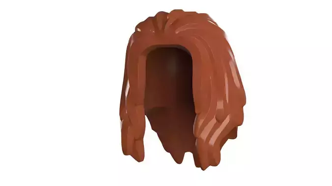 Custom3Dprint Minifigure Accessory - Minifigure Hair S2 - 075