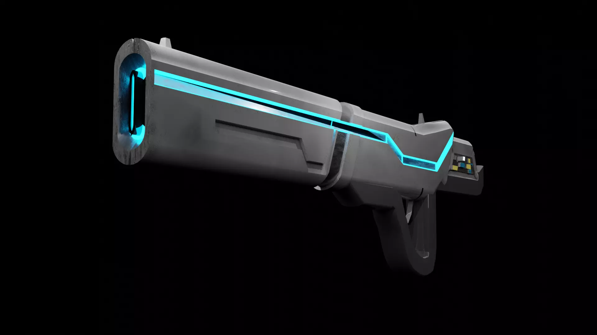 Sci-fi Gun 3D model_0