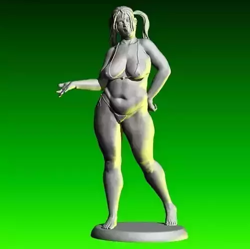 Manoo nude female figurine for 3D printing