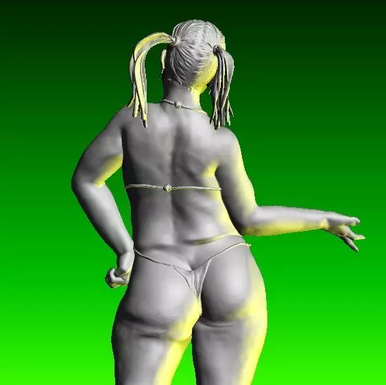 Manoo nude female figurine for 3D printing 3D print model_2