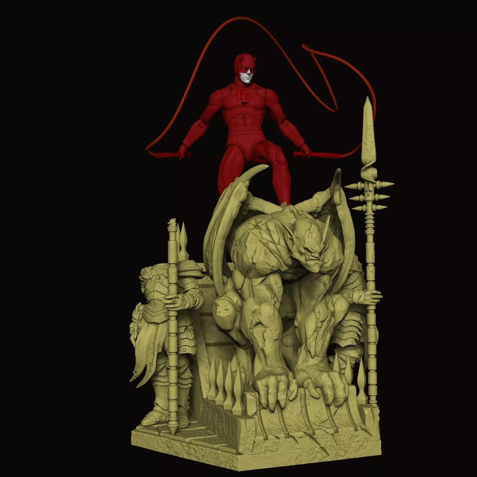 gargoule statue 3D print model_1