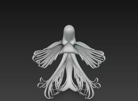 3D Flying Angel Statue Model 3D print model_12
