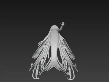 3D Flying Angel Statue Model 3D print model_14