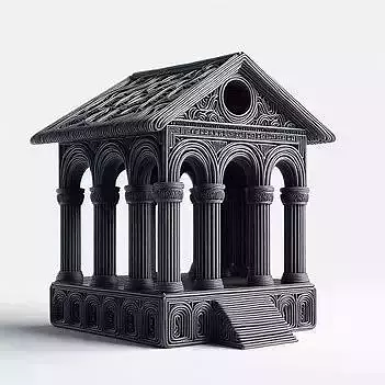3D Roman House Architecture Model