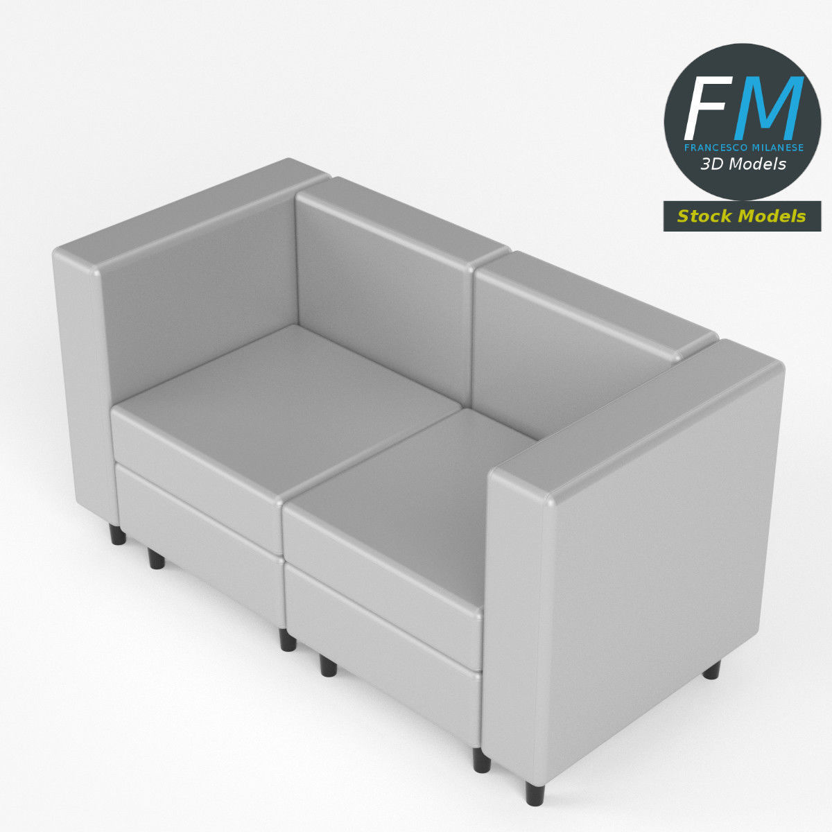 Couch sofa 5 3D model_2