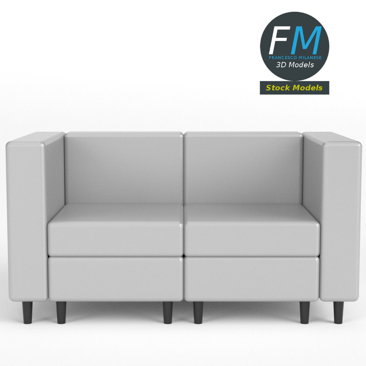 Couch sofa 5 3D model_3