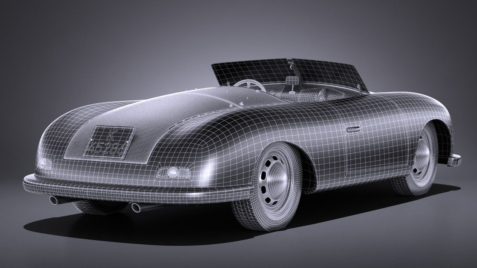 Porsche 356 number 1 1948 3D model_23