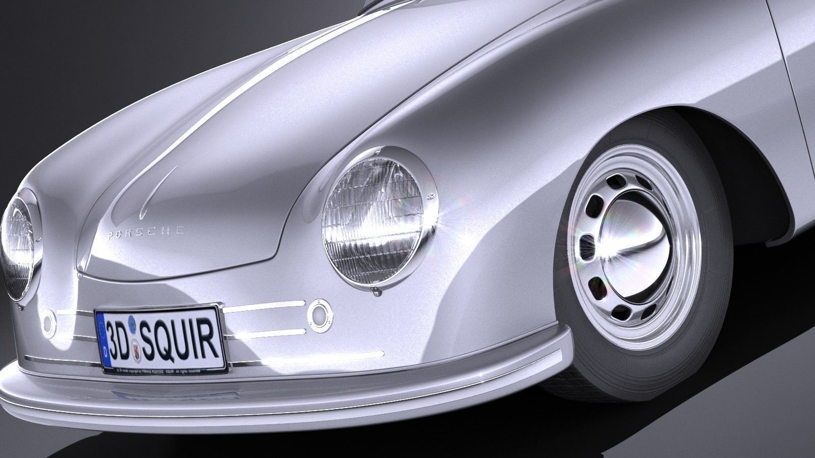 Porsche 356 number 1 1948 3D model_2