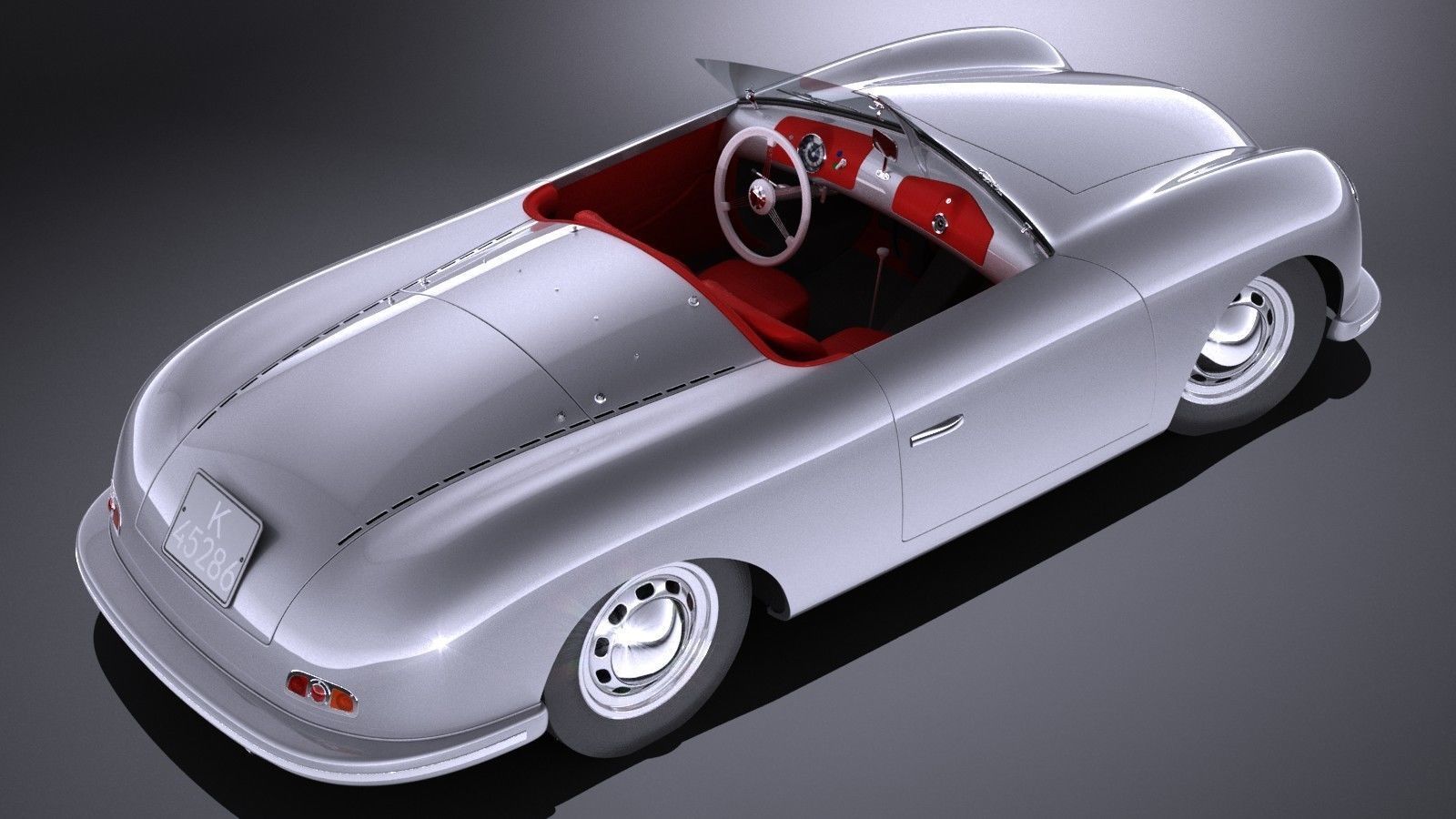 Porsche 356 number 1 1948 3D model_8