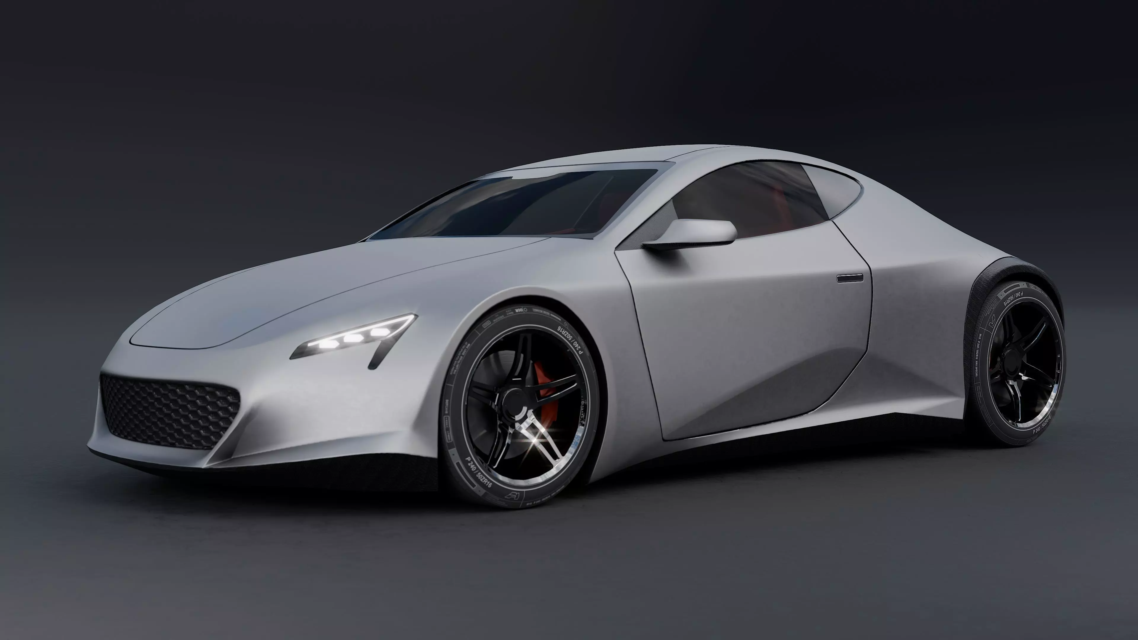 Futuristic Concept Car  - Original Design 3D model_0