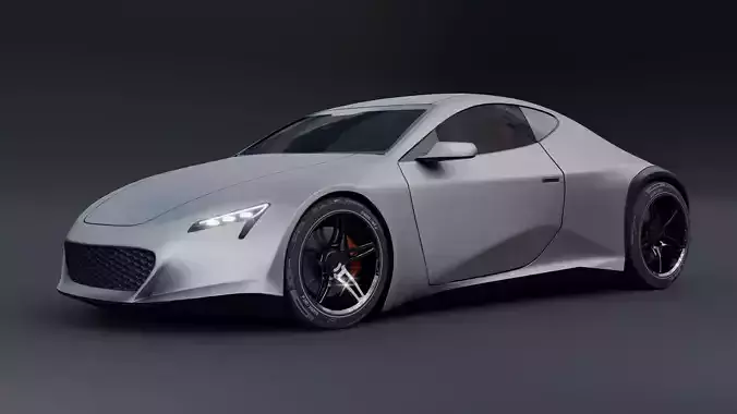 Futuristic Concept Car  - Original Design 3D model