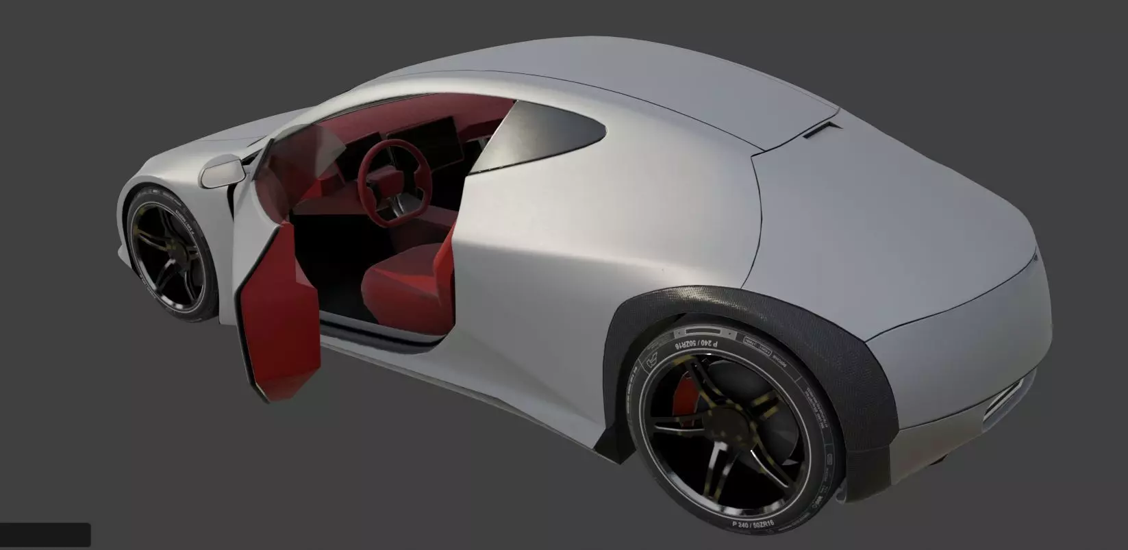 Futuristic Concept Car  - Original Design 3D model_3