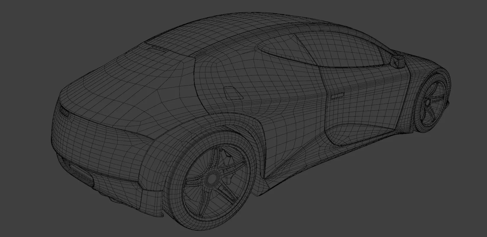 Futuristic Concept Car  - Original Design 3D model_7