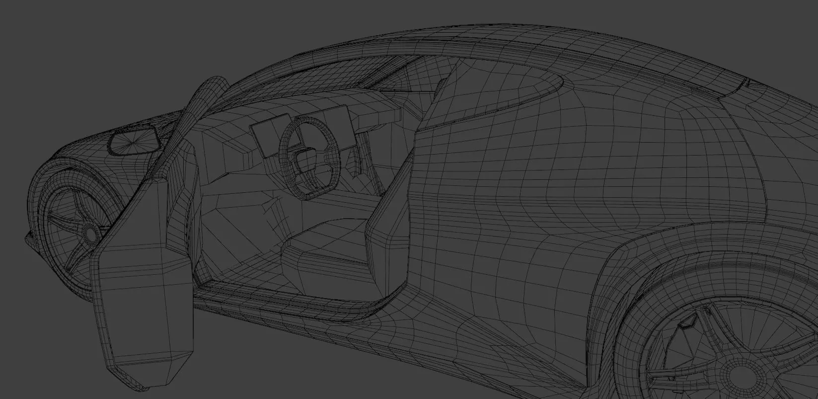 Futuristic Concept Car  - Original Design 3D model_8