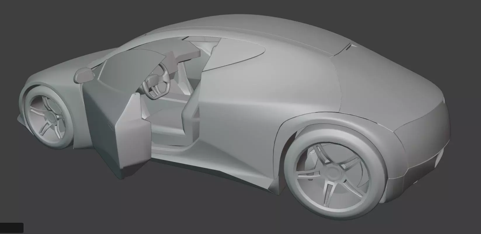 Futuristic Concept Car  - Original Design 3D model_10