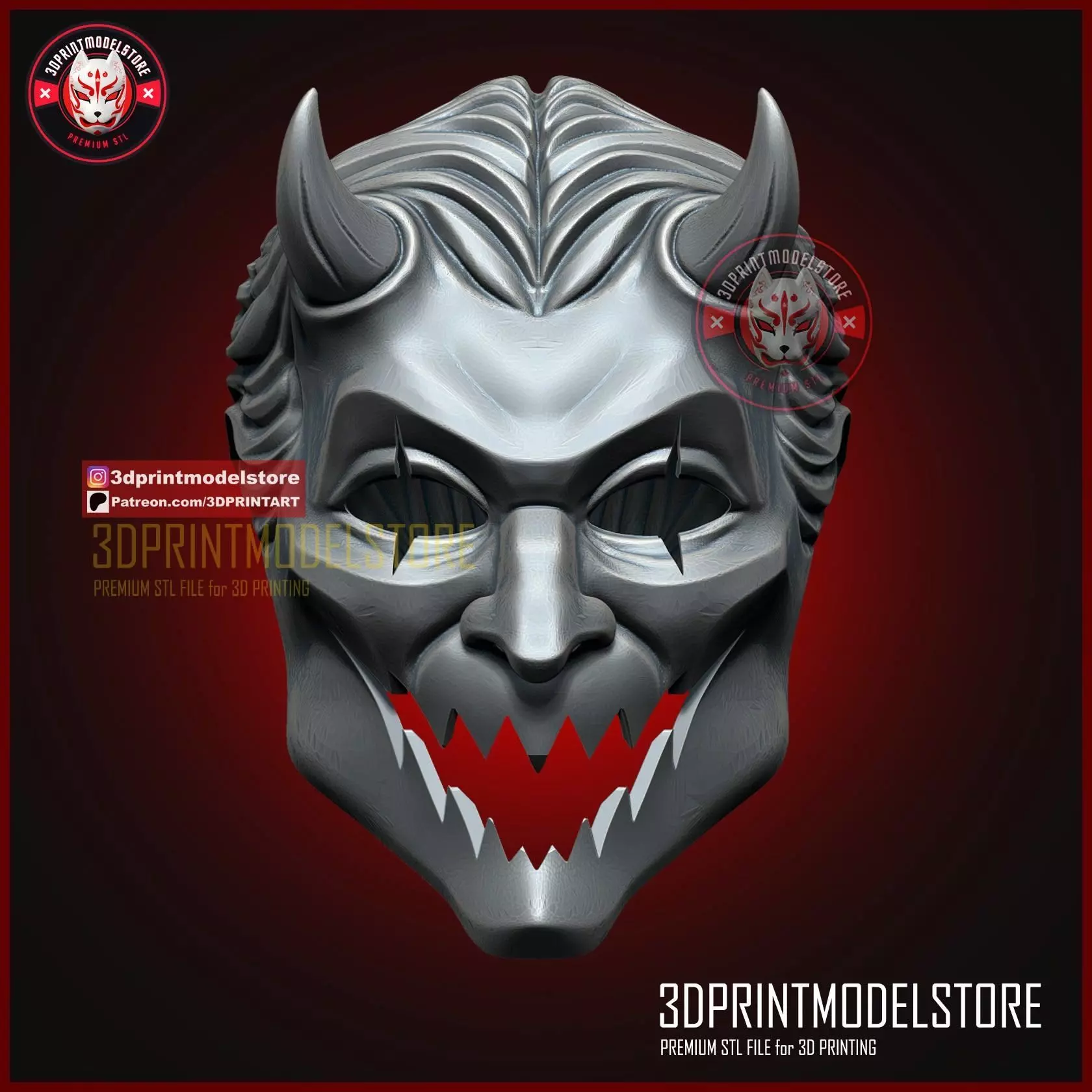 Nameless Ghoul Mask - Evil Ghost Mask Halloween Cosplay Helmet 3D print model_2