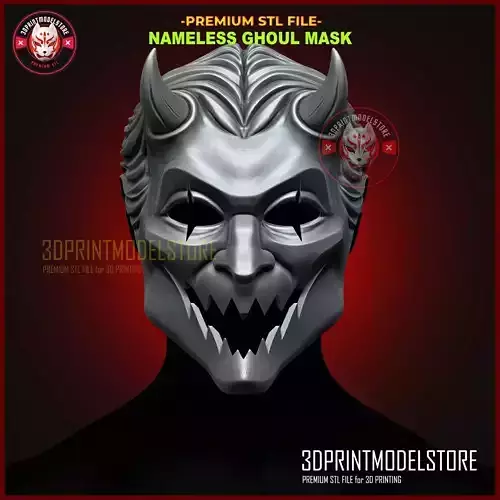 Nameless Ghoul Mask - Evil Ghost Mask Halloween Cosplay Helmet 3D print model Nameless Ghoul Mask - Evil Ghost Mask Halloween Cosplay Helmet 3D print model