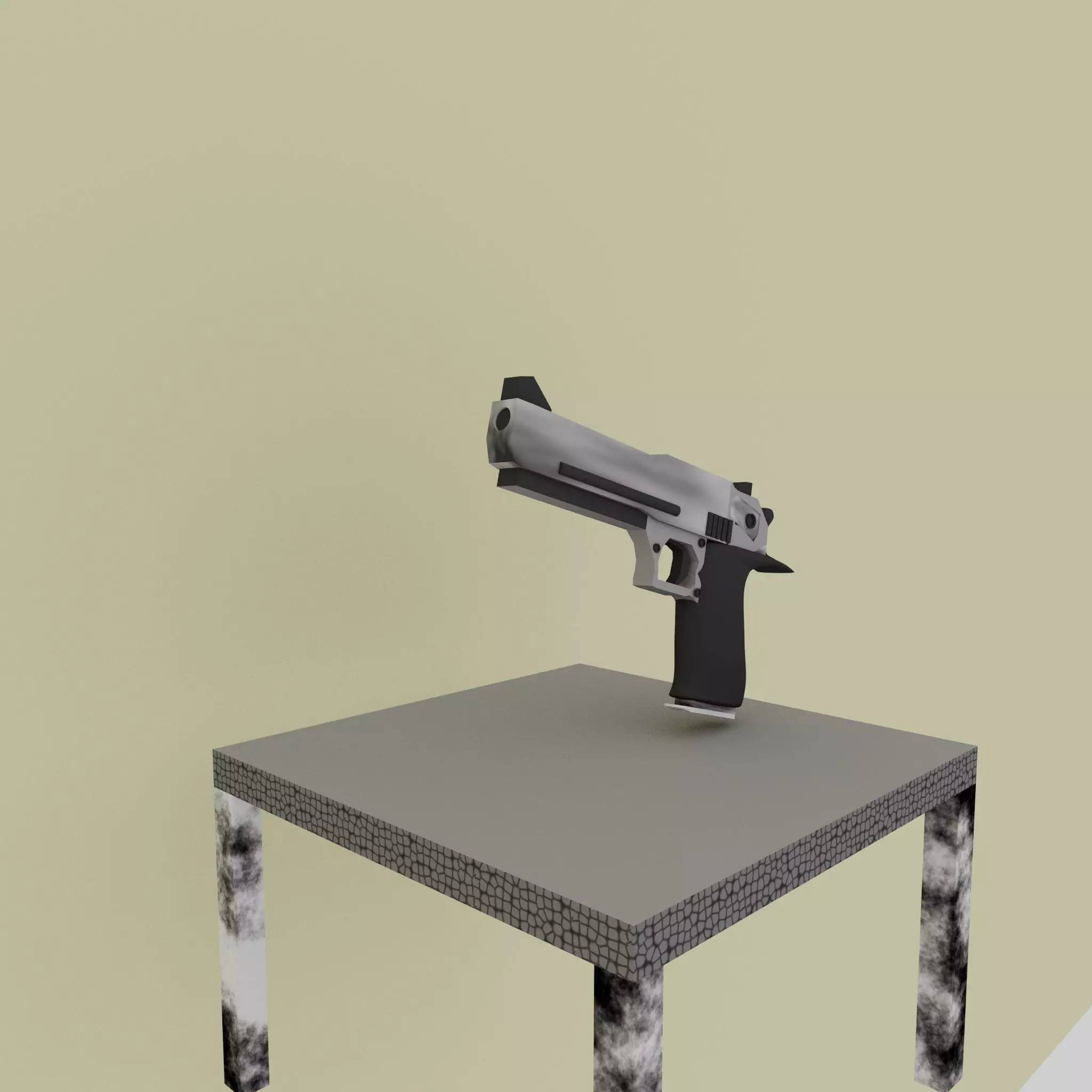 Desert Eagle Handgun 3D Model 3D model_0